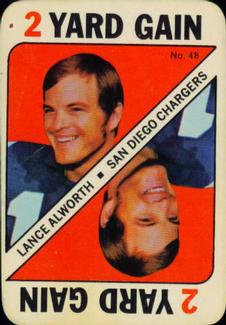 1971 Topps - Game Inserts #48 Lance Alworth Front