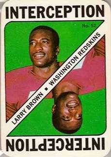 1971 Topps - Game Inserts #52 Larry Brown Front