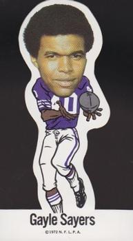 1972 NFLPA Vinyl Stickers #NNO Gale Sayers Front