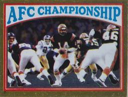 1982 Topps Stickers #7 1981 AFC Championship Front