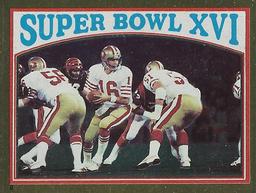 1982 Topps Stickers #9 Super Bowl XVI Front