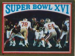 1982 Topps Stickers #10 Super Bowl XVI Front