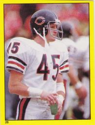 1982 Topps Stickers #26 Gary Fencik Front