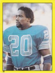 1982 Topps Stickers #38 Billy Sims Front