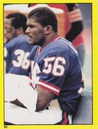 1982 Topps Stickers #92 Lawrence Taylor Front