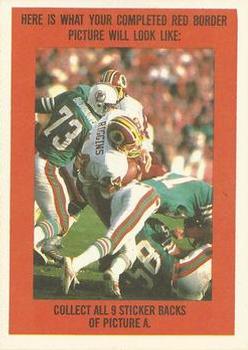1983 Topps - Stickers #1 Marcus Allen Back