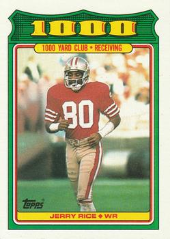 1988 Topps - 1000 Yard Club #4 Jerry Rice Front