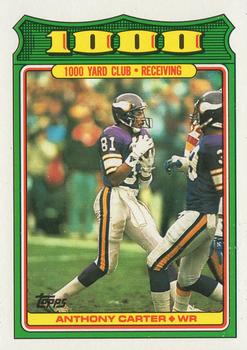 1988 Topps - 1000 Yard Club #12 Anthony Carter Front
