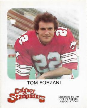1981 Red Rooster Calgary Stampeders #NNO Tom Forzani Front