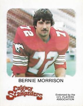1981 Red Rooster Calgary Stampeders #NNO Bernie Morrison Front