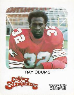 1981 Red Rooster Calgary Stampeders #NNO Ray Odums Front