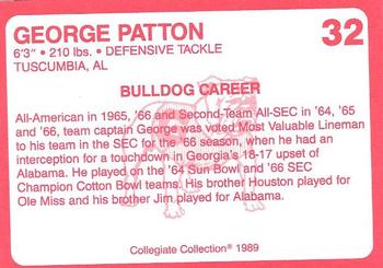 1989 Collegiate Collection Georgia Bulldogs (200) #32 George Patton Back
