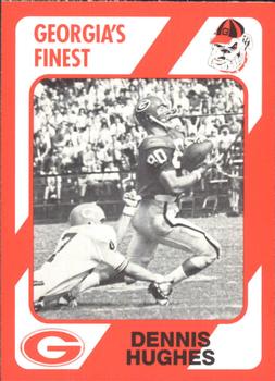 1989 Collegiate Collection Georgia Bulldogs (200) #64 Dennis Hughes Front