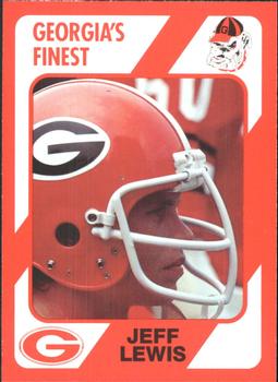1989 Collegiate Collection Georgia Bulldogs (200) #71 Jeff Lewis Front