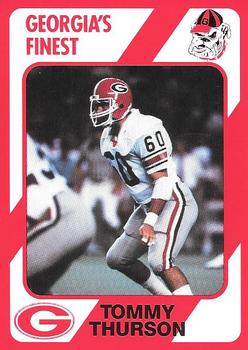 1989 Collegiate Collection Georgia Bulldogs (200) #93 Tommy Thurson Front