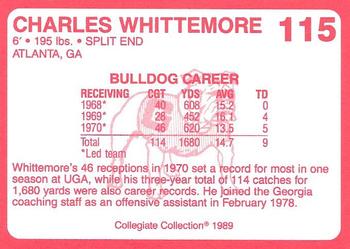 1989 Collegiate Collection Georgia Bulldogs (200) #115 Charles Whittemore Back