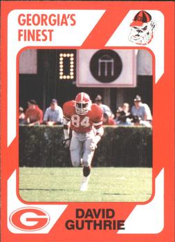 1989 Collegiate Collection Georgia Bulldogs (200) #131 David Guthrie Front
