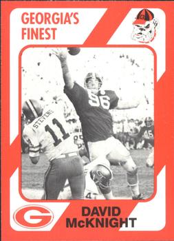 1989 Collegiate Collection Georgia Bulldogs (200) #182 David McKnight Front