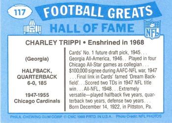 1988 Swell Greats #117 Charley Trippi Back