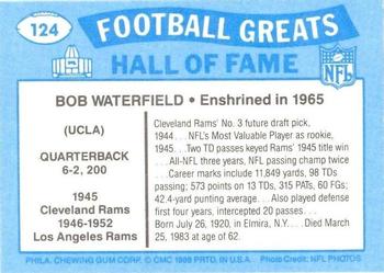 1988 Swell Greats #124 Bob Waterfield Back