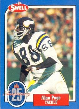 1988 Swell Greats #144 Alan Page Front