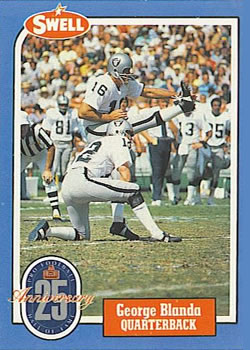1988 Swell Greats #17 George Blanda Front