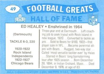 1988 Swell Greats #49 Ed Healey Back