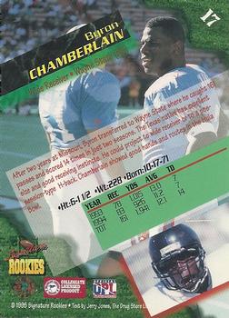1995 Signature Rookies  - Autographs #17 Byron Chamberlain Back