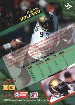 1995 Signature Rookies  - Autographs #37 Darius Holland Back