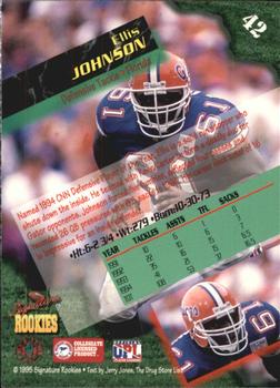 1995 Signature Rookies  - Autographs #42 Ellis Johnson Back