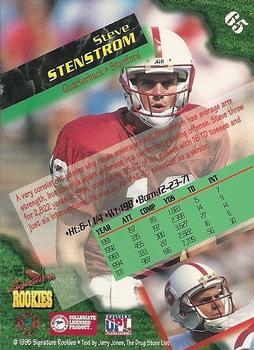 1995 Signature Rookies  - Autographs #65 Steve Stenstrom Back