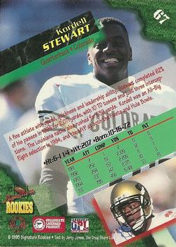 1995 Signature Rookies  - Autographs #67 Kordell Stewart Back