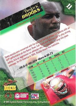 1995 Signature Rookies  - Autographs #11 Derrick Brooks Back