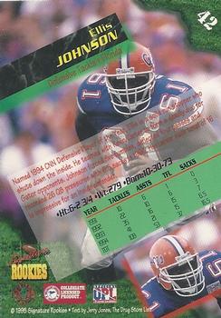 1995 Signature Rookies  - Autographs International #42 Ellis Johnson Back