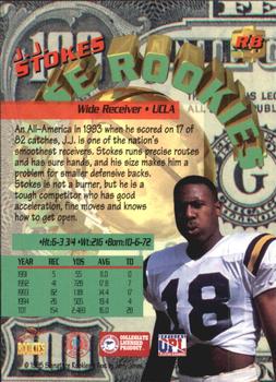 1995 Signature Rookies  - Franchise Rookies International #R8 J.J. Stokes Back