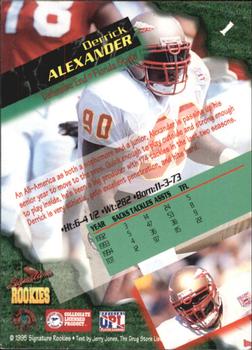 1995 Signature Rookies  - International #1 Derrick Alexander Back