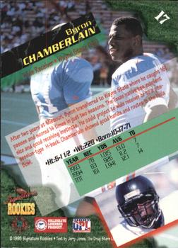 1995 Signature Rookies  - International #17 Byron Chamberlain Back