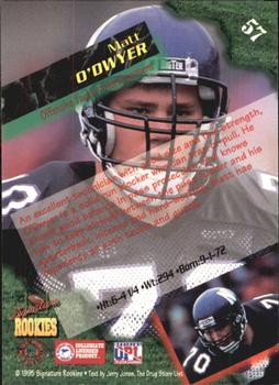 1995 Signature Rookies  - International #57 Matt O'Dwyer Back