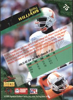 1995 Signature Rookies  - International #75 Billy Williams Back