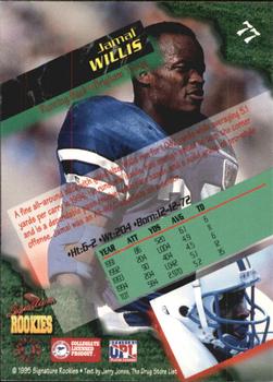 1995 Signature Rookies  - International #77 Jamal Willis Back
