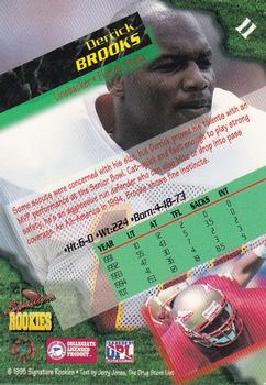 1995 Signature Rookies  - International #11 Derrick Brooks Back