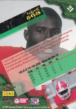 1995 Signature Rookies  - International #21 Terrell Davis Back