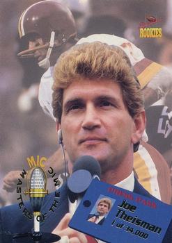 1995 Signature Rookies  - Masters of the Mic #M5 Joe Theismann Front