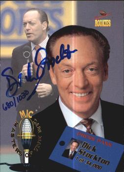 1995 Signature Rookies  - Masters of the Mic Autographs #M4 Dick Stockton Front