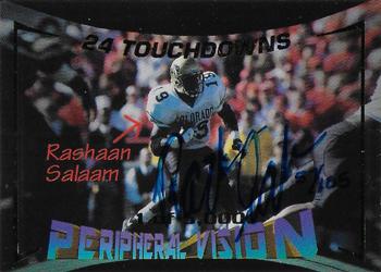 1995 Signature Rookies  - Peripheral Vision Autographs #V2 Rashaan Salaam Front