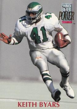 1992 Pro Set Power #41 Keith Byars Front