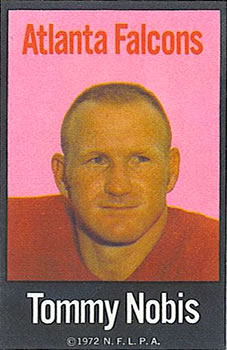 1972 NFLPA Fabric Cards #NNO Tommy Nobis Front