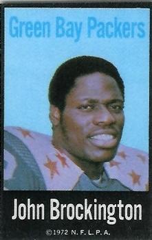1972 NFLPA Fabric Cards #NNO John Brockington Front