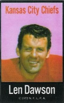 1972 NFLPA Fabric Cards #NNO Len Dawson Front
