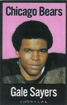 1972 NFLPA Fabric Cards #NNO Gale Sayers Front